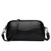 Bolso de hombro de piel de vaca de primera capa nuevo, moda europea y americana, bolsa para teléfono móvil, doble cremallera, gran capacidad, bolso de mano para mujer, venta al por mayor