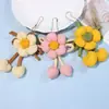 Chaveiro de Flores Pequenas Novo Estilo, Pingente de Flor Artificial Fofo, Presente de Acessório para Estudante, Presente de Inauguração, Decoração para Bolsa e Celular
