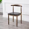 Cadeira de Jantar Casual com Encosto Moderno Designer Ferro Loft Banqueta de Escritório Estilo Industrial Retro Escandinavo Cadeira de Café