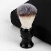Cepillo Limpiador Facial y de Afeitado para Hombre de Salón de Belleza con Cerdas Suaves, Mango de ABS, Cepillo para Barba con Cerdas de Cerdo, Cepillo para Barba de Imitación de Pelo de Tejón