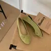 Bailarinas Retro de Gamuza Estilo Francés para Mujer, con Lazo, Boca Baja, Suela Plana, Nuevos Zapatos de Abuela Primavera 2026