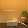 Luz de Noche Tablero de Escritura Manual Transfronterizo Ruso Luminoso Infantil Hecho a Mano para Tomar Notas Lámpara de Mesa de Atmósfera Creativa Regalo de Cumpleaños