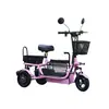 Triciclo Eléctrico, Pequeño, Triciclo Plegable Ligero para Recoger Niños y Señoras, Uso Doméstico para Ancianos, Leidezhu