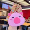 Nueva Serie Capibala Muñeca Llavero Creativo Silicona Capibara Llavero Colgante para Bolso de Pareja Mayoreo