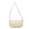 Bolso Cruzado Nuevo de Rejilla de Diamantes para Mujer de Gran Capacidad Bolso de Lona para Estudiante para Clase Viaje Otoño Versátil Simple Suave Bolso de un Solo Hombro