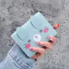 Monedero corto para mujer, nuevo para estudiantes, minicartera bonita, pequeña, con capacidad triple, tarjetero grande para varias tarjetas