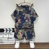 Traje de Verano de Manga Corta para Niños Verano 2025 Nueva Ropa Infantil, Conjunto de Dos Piezas de Camisa Fresca y Guapa para Niños, Sección Delgada