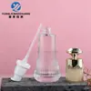 Em estoque: Conjunto de frascos de vidro transparente Pagoda Diamond 40-120ml, frasco de vidro para creme 30g/50g, frasco para skincare