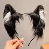 Pinzas para el pelo de orejas de gato Hechas a mano Orejas de perro/lobo/zorro realistas Accesorios para el pelo Diademas de felpa lindas japonesas Adornos para el pelo