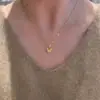 Colar Borboleta Quebrada de Gelo para Mulheres, Design de Nicho Ins, Elegante e Luxuoso, Corrente Doce para Clavícula para Uso no Verão