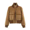 Otoño 2026 Nuevo Ropa Femenina Transfronteriza Europea y Americana Moda Callejera Chaqueta Abrigo de Gamuza w025 12831