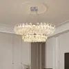 Nuevo candelabro de cristal de lujo para salas de estar, vestíbulos y comedores de alta gama, moderno y simple, elegante, popular para dormitorios principales