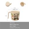 Vajilla infantil de fibra de bambú con diseño de panda, resistente a caídas, con rejilla de dibujos animados, para jardín de infantes, complemento alimenticio, venta al por mayor