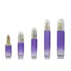 Embalagem para kit de frascos octogonais de cosméticos novos, frasco de vidro para essência de emulsão de 60ml, frascos separados para creme de cuidados com a pele de 50g