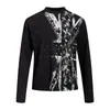 Camiseta casual de manga larga para hombre, estilo callejero americano, estampado de cruz, corte holgado, cuello redondo, primavera y otoño, estilo INS