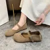 Zapatos Retro Mary Jane para Mujer 2026 Nuevo Modelo Correa Única Planos Zapatos de Ballet Versátiles Casuales Zapatos de Suela Suave