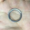 Fabricante de Anillos de Latón Venta al por Mayor Anillos Planos Llaveros Metálicos para Llaves de Coche Llaveros de Acero Inoxidable 304