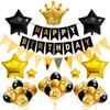 Amazon Set de Globos con Banderines de Cumpleaños Banderín Estrella de Cinco Puntas Bola con Lentejuelas Corona Decoración de Fiesta Arreglo para el Día de San Valentín Chino