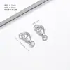Pulseira colar com fecho de prata S925 conector de mola de cabeça dupla fecho de retenção de cor material para joias DIY acessórios de alta qualidade