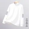 Moletom Casual Masculino de Manga Longa com Gola Alta e Meio Zíper, Leve, Confortável, Cor Sólida, Peça Superior Pesada de Manga Longa para Primavera e Outono