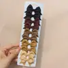 Conjunto Europeu e Americano Mais Vendido de Presilhas de Cabelo com Laço para Crianças Mini Presilha de Cabelo de Bebê Cor Pura Menina Simples Presilha Lateral 325
