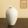 Vaso pequeno de cerâmica simples branco arranjo de flores zen chinês sala de chá decoração para casa mesa decoração hidropônica