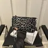 Diseño Artístico Textura Bolsa para Teléfono Móvil Bolso de Mujer 2026 Otoño Simple Casual Bolso de Hombro con Cadena Bolso Cruzado Estampado de Leopardo