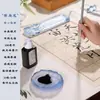 Regla creativa de cristal de cristal pisapapeles de alto valor de color artefacto para presionar libros estudio cuatro tesoros estante para bolígrafos de alto valor de color color antiguo