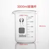 Vaso de Precipitado Medidor de Vidrio Equipo de Laboratorio Químico con Escala Resistente al Calor Puede Calentarse Transparente 50/100 ml Mililitros