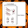 Combinación de Pegatinas de Tatuaje con Elementos de Horror Sangriento de Halloween Transfronterizo, Maquillaje de Miedo y Divertido, Estilo Atmosférico, Estilo Cos