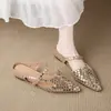 Chinelos de cabeça modernos que aumentam a altura para mulheres, verão ao ar livre, de calçar, mules com strass, meias-chinelos absolutamente lindas, não cansam os pés, sapatos para pessoas preguiçosas