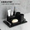 Juego de Lavabo para Baño Taza para Enjuague Bucal Familiar Taza para Cepillo de Dientes Patrón de Mármol para Pareja Suministros de Baño Simples de Lujo Ligero