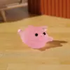 Ornamentos de Porco Luminosos Artificiais de Resina Porquinho Fofo Chaveiro DIY Ímã de Geladeira Material para Micro Paisagem
