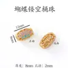 Accesorios estilo chino Chapados en oro Cuentas espaciadoras Pulsera hecha a mano para DIY Cadena para teléfono Color del Dios de la Riqueza Amarillo Colgante de la fortuna que conserva el color Agujero grande Venta al por mayor
