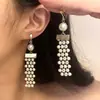 Novo Colar Pingente de Pérola com Diamante Flash Conjunto de Colar e Brincos de Luxo Leve de Alta Qualidade