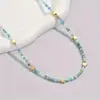 Amazon Joyería Transfronteriza Bohemio Retro Moda Estrella Abalorio Cuentas de Arroz Collar para Mujeres Clavícula Artístico Retro