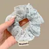 Gomita para el pelo suave y dulce para mujer, scrunchie de malla estilo coreano, liga para coleta baja y moño, accesorio para el cabello de alta gama