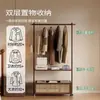 Cabideiro, cabide de chão para quarto, uso doméstico, feito de bambu velho, cabideiro móvel, cabideiro simples, suporte de roupas para interior