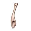 Colher pequena de metal personalizada sob demanda, colher de aplicação de creme facial, colher pequena auxiliar de reembalagem de cosméticos, colher de massagem para creme para os olhos