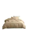 Conjunto de Roupa de Cama de Algodão Lavado Classe A para Bebês e Crianças Pequenas, com Borda Costurada e Bordado de Cerejas Pequenas, Conjunto de Lençol com Elástico e Capa de Edredom 100% Algodão Puro 4