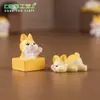 Muñeca Corgi linda y regordeta, perfecta para decoraciones DIY de casas de muñecas, accesorios de caja sorpresa y adornos para paisajes en miniatura