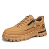 Botas Martin Casuales de Caña Baja Talla Grande Estilo Nuevo Primavera y Otoño para Hombres Jóvenes Suela Gruesa Resistentes al Desgaste Antideslizantes Ropa de Trabajo Deportivas Zapatos para Hombre