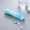 Mini Porta-Pílulas Retangular de Sete Compartimentos, Porta-Pílulas Portátil para Sete Dias da Semana, Porta-Pílulas Transfronteiriço à Prova de Umidade