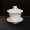 Tazón Sancai de Porcelana Blanca de Dehua Pintado a Mano Juego de Té Kung Fu Tazón de Té Hecho a Mano Grande para el Hogar Cerámico Tazón de Té Individual al por Mayor