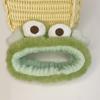 Diadema de Rana Pequeña Linda Diadema de Dibujos Animados para Lavar la Cara Diadema de Felpa Aplicar Mascarilla Diadema Antifaz para Dormir Sombreado