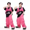 Ropa Hip-Hop Moderna para Niños de Street Dance para Niños y Niñas, Chaleco Funcional de Marca Hip-Hop Fresco y Elegante, Conjunto de Tres Piezas para Actuación