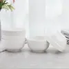 Tigela de borda protetora de 6 polegadas nova cerâmica de osso fino tigela para macarrão instantâneo tigela de arroz doméstica amarrada com presente promocional para promoção no local LOGOTIPO personalizável