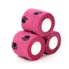 Curativo estampado para pet, fixador de enrolar, autoadesivo, elástico, não tecido, elástico, curativo para tatuagem de pet