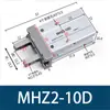 Pinça pneumática de garra de ar paralela pequena com cilindro de dedo de extensão MHZ2-6D/MHZL2-10D/16D/20d32d
