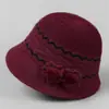 Chapéu de Lã Tricotado Estilo Novo para Mães, Mulheres de Meia-Idade e Idosas, Chapéu Quente da Moda para Outono e Inverno